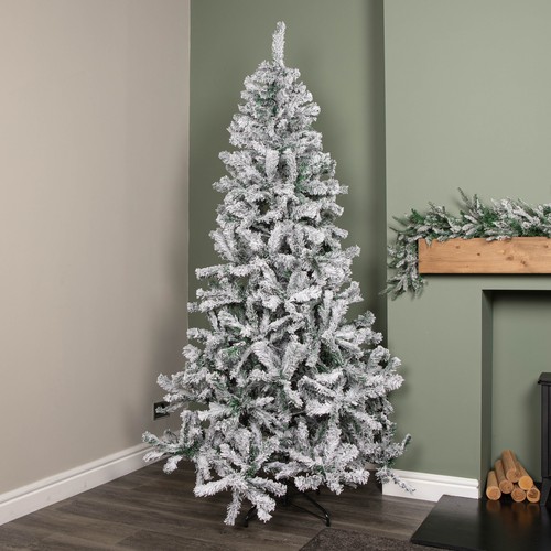 7ft snow flocked artificial - 7ft,
