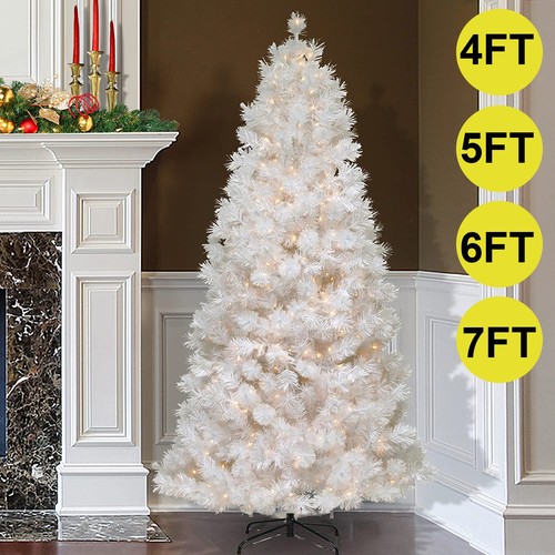 White christmas tree with - white,