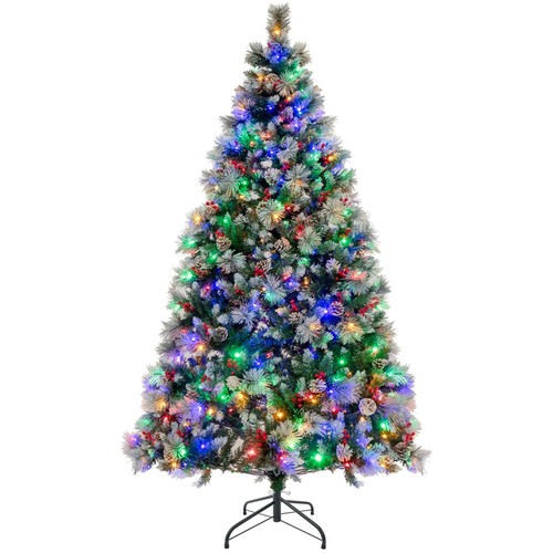 7ft pre lit artificial - 7ft, pre-lit